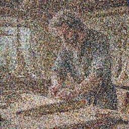 God as a carpenter in the style of Document. Photo.