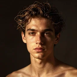 a man with a wire head
