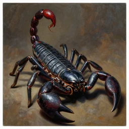 scorpion from mortal kombat, painting