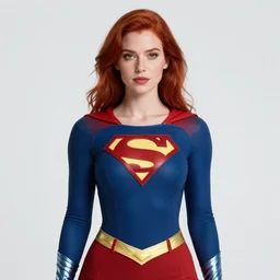 a woman with red hair. she is a superhero, wearing a superhero costume. well composed, clean elegant painting, beautiful detailed face. comic book art by steve ditko and jack kirby and ( alphonse mucha )