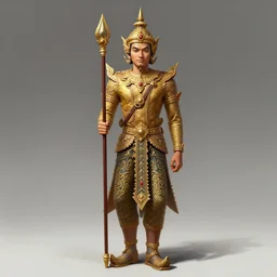 full body portrait of king ramkamhaeng the great, highly detailed, digital painting, artstation, concept art, smooth, sharp focus, illustration, art by jakrapan posayakrit