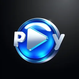logo play button vector 3 d