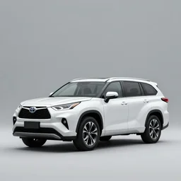 product photo concept for a simple minimalist suv like a toyota highlander designed by apple inc,