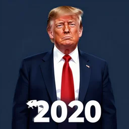 donald trump is nuclear man, 2 0 2 0 s promotional art, movie artwork, fanart, trending on artstation, minimalist - n 9