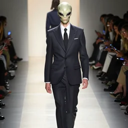 giger biomehanic alien suit formal classic catwalk fashion beksinski hugo boss prada - n 8