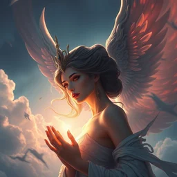 goddess of the heaven twilight, highly detailed, digital painting, artstation, concept art, smooth, sharp focus, illustration, unreal engine 5, 8 k, art by artgerm and greg rutkowski and edgar maxence