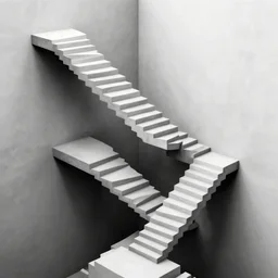 Impossible staircase, mc escher