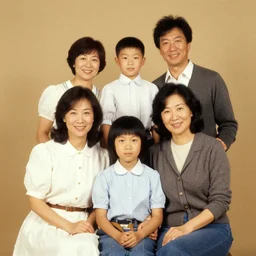 family photo, with et, 1 9 8 4