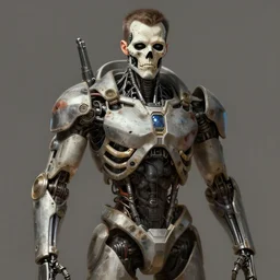 ramzan kadyrov as heavily damaged t - 8 0 0 skeleton cyborg terminator, highly detailed, digital painting, artstation, concept art, matte, sharp focus, illustration, art by artgerm and greg rutkowski and alphonse mucha