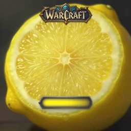 a very close - up lemon, in concept art of main menu loading screen background. for russian mmorpg warcraft by katauri, by boris vallejo, artstation, behance, style of hearthstone