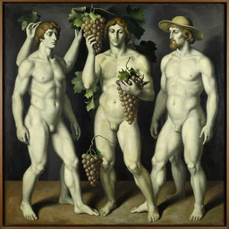 grape as people by giorgio de chirico, surrealism