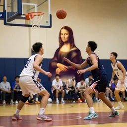 college men basketball, one on one, da vinci