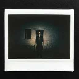 old horror dark polaroid shot
