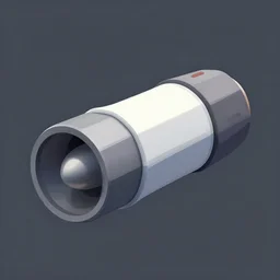stylized 2 d spaceship thruster