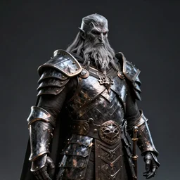 a photorealistic 3D render portrait of sauron the dark lord wearing armor made of iron, unreal engine, octane render, cinematic lighting, a sense of evil, hard surface character concept art, dark fantasy character design, hyper realism, high detail, depth of field, cgsociety