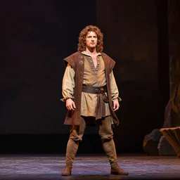 a full body photograph of Prospero from the stage production of The Tempest taken with Nikon D3500