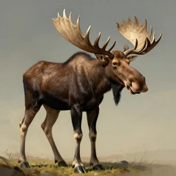 moose by dali, digital painting, trending on artstation, sharp focus, illustration