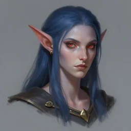 character concept portrait, tiefling, digital painting, concept art, smooth, sharp focus, illustration