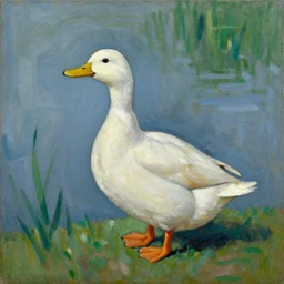 a duck on the prowl oil painting victor brauner