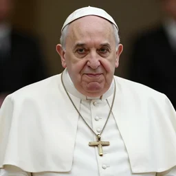 perfect photograph of the most obese pope imaginable