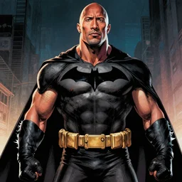 Dwayne Johnson is Bane in Batman by Greg Hildebrandt