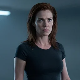 female t 8 0 0 from the movie terminator 2, photorealistic