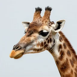 a giraffe with hollowed inset sunken recessed spots, recessed, skeletal, bony, structural by Jeffrey Smith Chad Knight