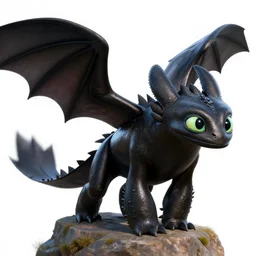 night furies from how to train your dragon the movie, realistic fan art, award winning, trending on artstation