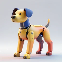 a machine dog, art by kim jung - gi, hyper realism, high detail, octane render, unreal engine, 8 k, vibrant colors, smooth gradients. - n 9
