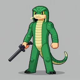 solid snake in 16bit style