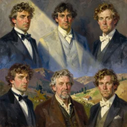 painting by sargent and rhads and leyendecker and greg hildebrandt