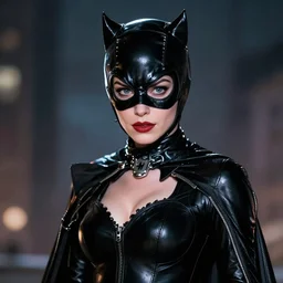 anne hathaway as catwoman, artstyle : ilya kuvshinov