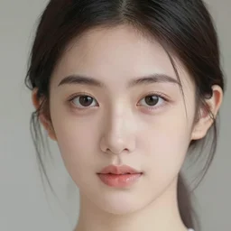 close up face female portrait 24 years old