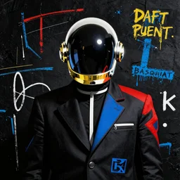 daft punk by basquiat