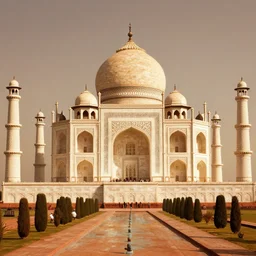 Taj mahal built on mars, ultrarealistic