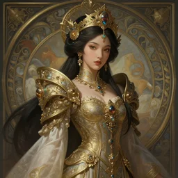 photo of a art anthropomorphic, deep focus, intricate, asian princess, elite, elegant, regal, highly detailed, digital painting, artstation, concept art, matte, sharp focus, illustration, d & d, fantasy, hearthstone, art by artgerm and greg rutkowski and alphonse mucha
