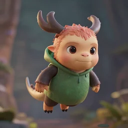 arcane vi as nendoroid flying in the croods movie style, anime, disney, pixar, 8 k, hd, dof, kodak film, volumetric lighting, subsurface scattering, photorealistic, octane render, details