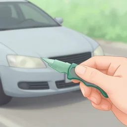 how to break a car with a spon, wikihow tutorial