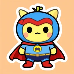 cute miss mascot magby magby magby super hero sticker art, cronobreaker, beeple game icon