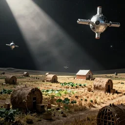 amish farming on a space station in the expanse universe, firefly universe.