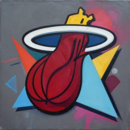 Supreme x Miami Heat Profile Picture by Sachin Teng, asymmetrical, Organic Painting , Matte Painting,  geometric shapes, hard edges, graffiti, street art,:2 by Sachin Teng:4