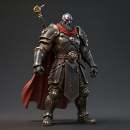 dark souls boss soviet propaganda style, 3 d render