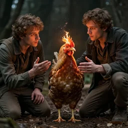 this i sat engaged in guessing, but no syllable expressing to the fowl whose fiery eyes now burned into my bosom's core, highly detailed, cinematic lighting, cedric peyravernay maciej kuciara, dramatic lighting, medium shot, ground angle, uhd 8 k, shallow depth of field