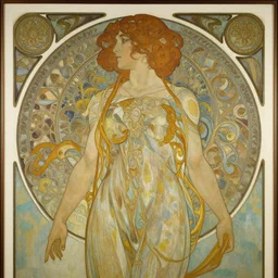 an art nouveau painting in the style of donato giancola, and in the style of tom bagshaw, and in the style of stephen bauman. symmetry, smooth, sharp focus, semi - realism, intricate detail.
