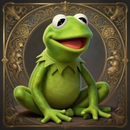 kermit the frog, 8 k, deep focus, d & d, fantasy, intricate, elegant, highly detailed, digital painting, artstation, concept art, matte, sharp focus, illustration, hearthstone, art by artgerm and greg rutkowski and alphonse mucha