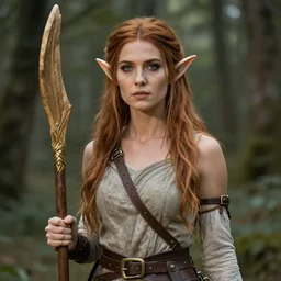 A beautiful Wood elf Druid woman