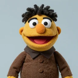 santiago abascal as a muppet. highly detailed felt. hyper real photo. 4 k.