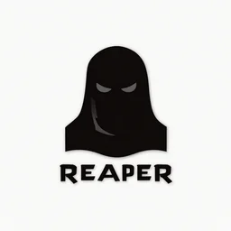 logo of a minimalistic reaper by loish and rhads