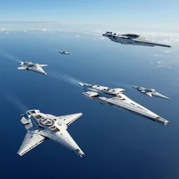 A fleet of starships.