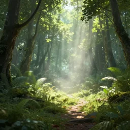 environment art, volumetric lighting